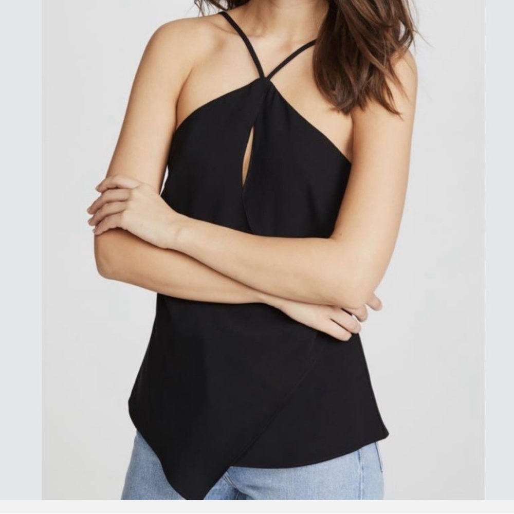 Amanda Uprichard Black Halter top